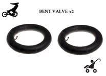 2 x Phil and Teds Hammerhead, Explorer, Classic Pram Inner Bent Valve Tube 12.5"