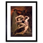 Wee Blue Coo PAINTING BOUGUEREAU DANTE VIRGIL IN HELL FRAMED PRINT F97X7958