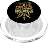 Oasis of Wellbeing - Crescent City PopSockets PopGrip for MagSafe