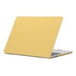 MacBook Air 13 M3 / Air 13 M2 (2024/2022) - Glitter shockproof cover til front & bagside - Gul