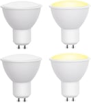 GU10 Dusk to Dawn LED Bulbs 5W Cold White 6000K Auto On/Off Energy Saving