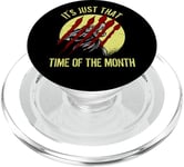 Scary Time of the Month Full Moon Howling Wolf Werewolf PopSockets PopGrip for MagSafe