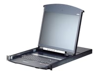 Aten Lcd Kvm Switches Kl1116vn - Kvm-Konsoll Med Kvm-Svitsj - 16 Porter - Usb - 19" - Kan Monteres I Rack - 1280 X 1024 @ 75 Hz - 250 Cd/M² - 1000:1 - 5 Ms - 1U