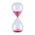 5/30/60 minuter Rund Sand Timer Personlighet Glas Timglas Ornament Nyhet Tidshanteringsverktyg Pink 30min