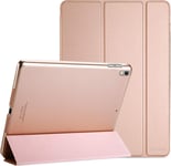 ¿¿Tui De Protection Ultra Fin Pour Ipad Air 10.5" (3¿¿Me G¿¿N¿¿Ration) 2019/Ipad Pro 10.5" 2017 Avec Support De Pied Et Fonctions De R¿¿Veil Automatique -Rose D'or