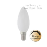 Nasc dimbar LED kronljus opal 2700K 600lm E14 6W