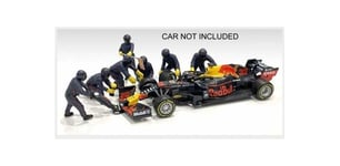 American Diorama 38384 Figures - F1 Set 1 2020 - Diorama Pit-Stop Set 7 x Meccan