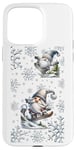 Coque pour iPhone 15 Pro Max Snowboard Blue Winter Gnomes Love Snowboarding Snowflake