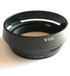 METAL LENS HOOD FOR FUJI FINEPIX X100 X100S REPLACEMENT FOR LH-X100