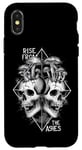 Coque pour iPhone X/XS Motif tête de mort unique Rise from the Ashes