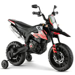 GOPLUS Aprilia RX125 Moto Electrique Enfants 12V avec Phare,Voiture Electrique Enfants avec Musique,Charge 30KG,5,5-6km/h,Moto Porteur Bebe 3-8 Ans(Rouge)