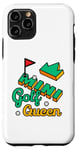 Coque pour iPhone 11 Pro Mini joueur de golf pour femme et fille