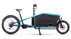 Velo cargo electrique cube cargo sport hybrid 500 shimano deore 10v 500 wh 20 27 5   bleu