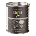 Jet Black Gloss Tin Paint for Interior Exterior Wood Metal Concrete 300ml