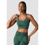 Define Seamless Tie Dye Sports Bra, Hunter Green