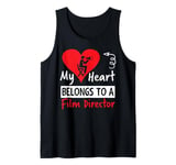 Valentines Day Design - My Heart Belongs to a Film Director Tank Top