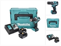 Makita DHP 487 RFJ akkuiskuporakone 18 V 40 Nm + 2x akku 4,0 Ah + laturi + Makpac