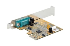 StarTech.com PCI Express Serial Card, PCIe to RS232 (DB9) Serial Interface Card, PC Serial Card with 16C1050 UART, Standard or Low Profile Brackets, COM Retention, For Windows & Linux - PCIe to DB9 Card (11050-PC-SERIAL-CARD) - seriell adapter - PCIe 2.0