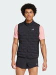 adidas Adizero Running Padded Vest, Black, Size L, Men