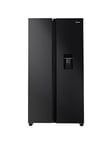 Swan Sr156110Di 91Cm Wide, Total No Frost, American -Style Fridge Freezer With Water Dispenser - Dark Inox