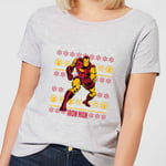 Marvel Iron Man Women's Christmas T-Shirt - Grey - 3XL