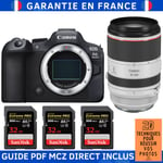 Canon EOS R6 Mark II + RF 70-200mm f/2.8 L IS USM + 3 SanDisk 32GB Extreme PRO UHS-II SDXC 300 MB/s + Guide PDF MCZ DIRECT '20 TECHNIQUES POUR RÉUSSIR VOS PHOTOS