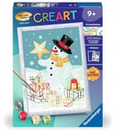 Ravensburger CreArt 23956 Peinture au numéro Adorable Bonhomme de Neige pour Enfants à partir de 9 Ans, Centre