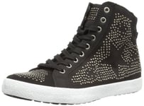 Keddo Womens High-Tops KED16 Black 5 UK, 38 EU