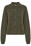 AlphaGZ Short Cardigan - Dark Olive Melange