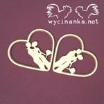 Creativ Chipboard Die Cuts - Hearts with couple in love