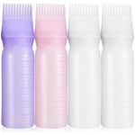 4 Pcs hair dye comb applicator Hair Dye Dispensing Bottle Hair Oil Bottle Root