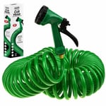 100ft 30m Retractable Coil Hose Pipe Reel Water Spray Gun Nozzle Garden Patio Uk