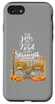 Coque pour iPhone SE (2020) / 7 / 8 Verset de l'écriture The Joy Of The Lord Is My Strength Automne 2024