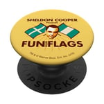 The Big Bang Theory Sheldon Cooper Fun With Flags PopSockets Swappable PopGrip