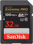 NEW SanDisk 32GB Extreme PRO SDHC card PRO Deluxe, up to 100MB/s, UHS-I, 4K V30