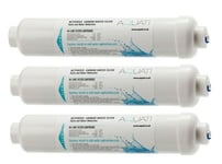 3 x Aquati Fridge Water Filters Compatible with Samsung DA29-10105J, HAFEX/E