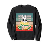 Bunny Easter afterlife skeleton egg cracked spooky haunting Sweatshirt