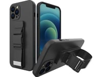 Hurtel Rope Case Silikonfodral Med Nyckelband Påse Nyckelband För Xiaomi Poco X4 Pro 5G Svart