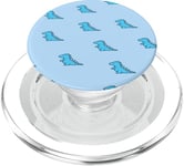 Adorable dinosaure bleu pour homme et garçon PopSockets PopGrip pour MagSafe