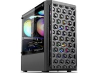 Darkflash Dk300m Micro-Atx Computer Case + 3 Fans (Black)