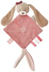 Nattou 987141 Mini Doudou Plat Lapin Nina, Nina, Jade et Lili, 30 x 20 x 5 cm, Beige/Rose