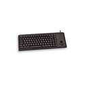 CHERRY G84-4400, Clavier Compact avec Trackball, Disposition FR (AZERTY), Filaire (Connexion USB), 2 Touches Souris, Switchs Mécaniques CHERRY ML, Noir