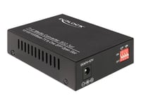 Delock Gigabit Ethernet Media Converter - Fibermedieomformer - 1Gbe - 10Base-T, 100Base-Tx, 1000Base-T, 1000Base-X - Sfp (Mini-Gbic) / Rj-45