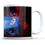 Awesome Blue Sports Car - Drinks Mug Cup Kitchen Birthday Office Fun Gift #8739