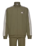 Adidas Sportswear Sportswear Basic 3S Woven Tracksuit Khaki Green