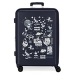 Valise Disney 100 Special Shine Mickey Comic Medium Bleu 48x70x26 cms ABS Rigide Fermeture TSA intégrée 81L 3.98 kgs 4 Roues doubles