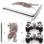 Kit De Autocollants Skin Decal Pour Console De Jeu Ps4 Slim Crane D'horreur Complet Du Corps, T1tn-Ps4slim-6486