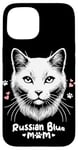 Coque pour iPhone 15 Russian Blue Mom Cat Russian Blues Maltese