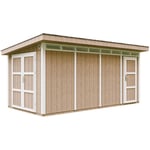 Abri de jardin à base de bois en panneaux lp SmartSide 8.52 + 2.95 m² - Cabane de Jardin Exterieur Cabane de Jardin Exterieur - Garage Moto Exterieur