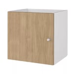 Bloc avec porte pour étagère cube GoodHome Mixxit effet chêne